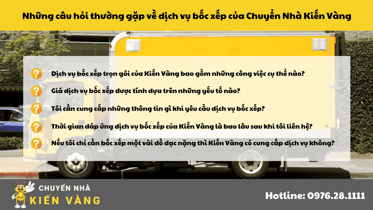 Những câu hỏi thường gặp về dịch vụ bốc xếp 