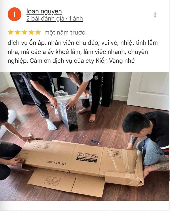 Review đánh giá 5 sao từ chị Loan