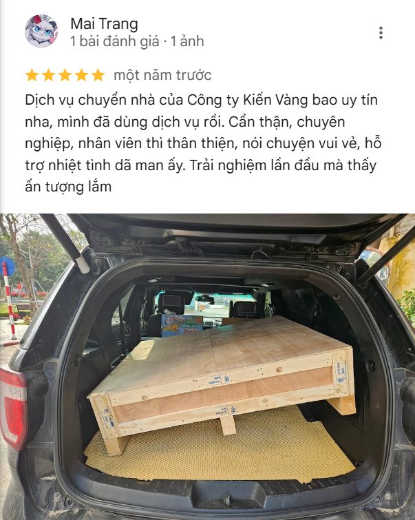 Review đánh giá 5 sao từ chị Mai Trang