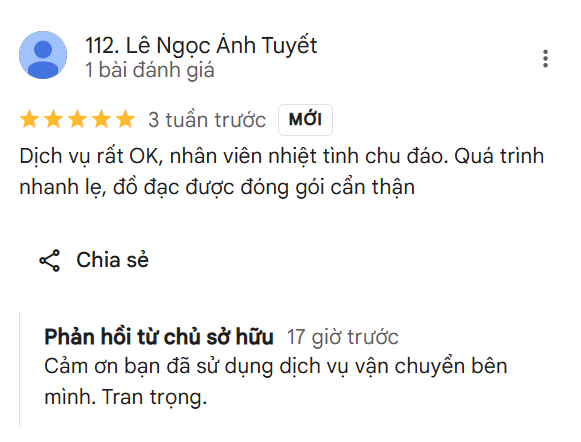Đáng giá từ chị Tuyết