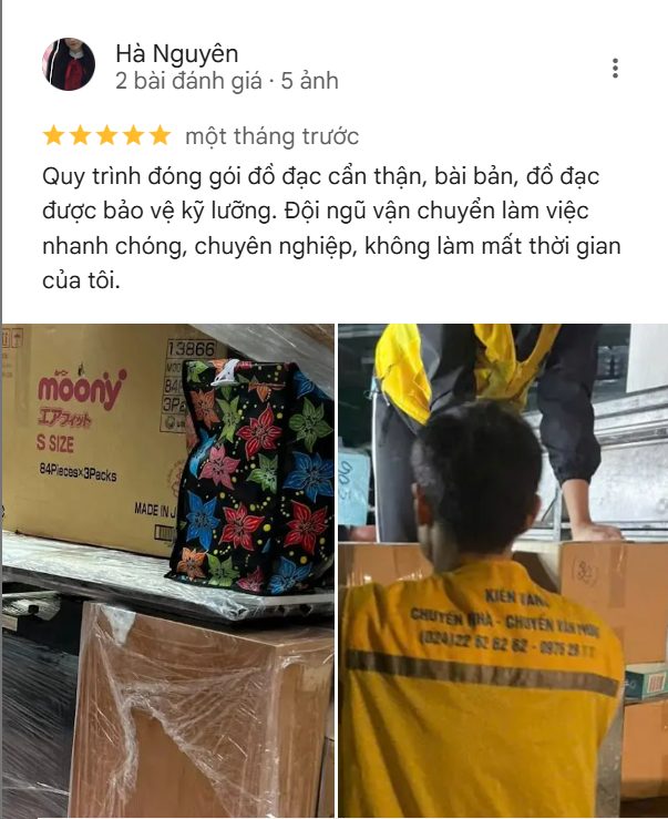 Đánh giá từ chị Hà