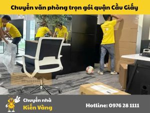 Dịch vụ chuyển văn phòng trọn gói quận Cầu Giấy