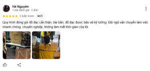 Đánh giá về dịch vụ chuyển nhà Kiến Vàng của chị Nguyên Hà