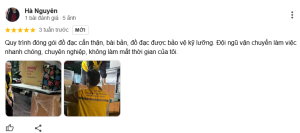 Đánh giá dịch vụ chuyển nhà Kiến Vàng của chị Hà