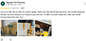 Đánh giá dịch vụ chuyển nhà Kiến Vàng của chị Phương