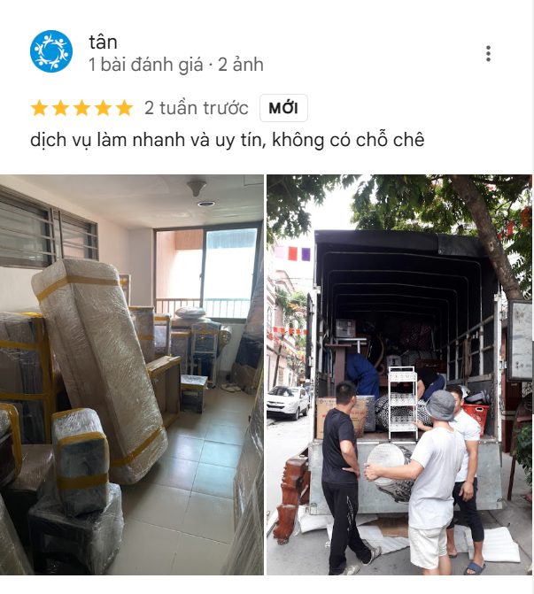 Review đánh giá 5 sao từ anh Tân