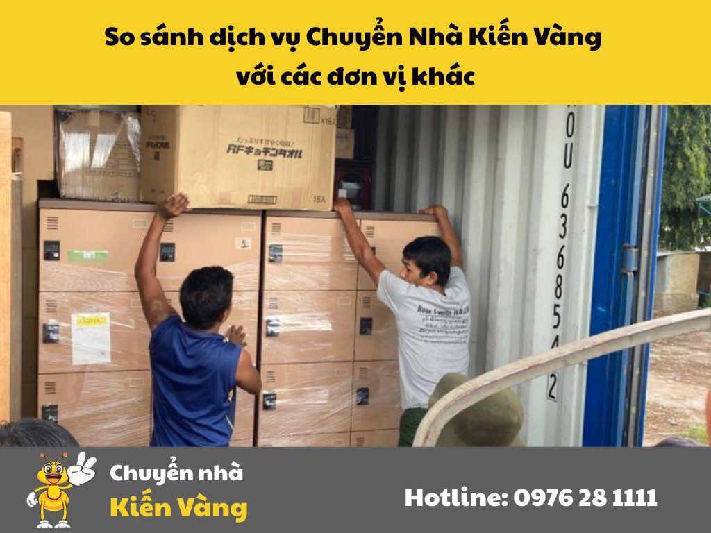 So sánh dịch vụ Chuyển Nhà Kiến Vàng với các đơn vị khác