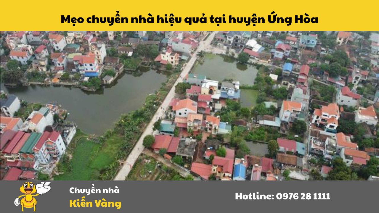 Mẹo chuyển nhà hiệu quả tại huyện Ứng Hòa