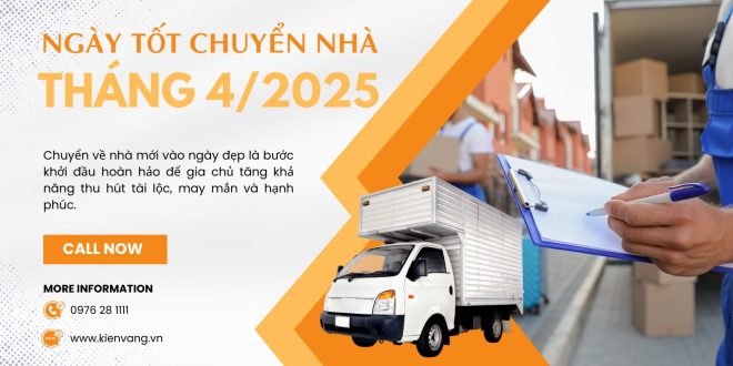 Ngày tốt chuyển nhà tháng 4 năm 2025