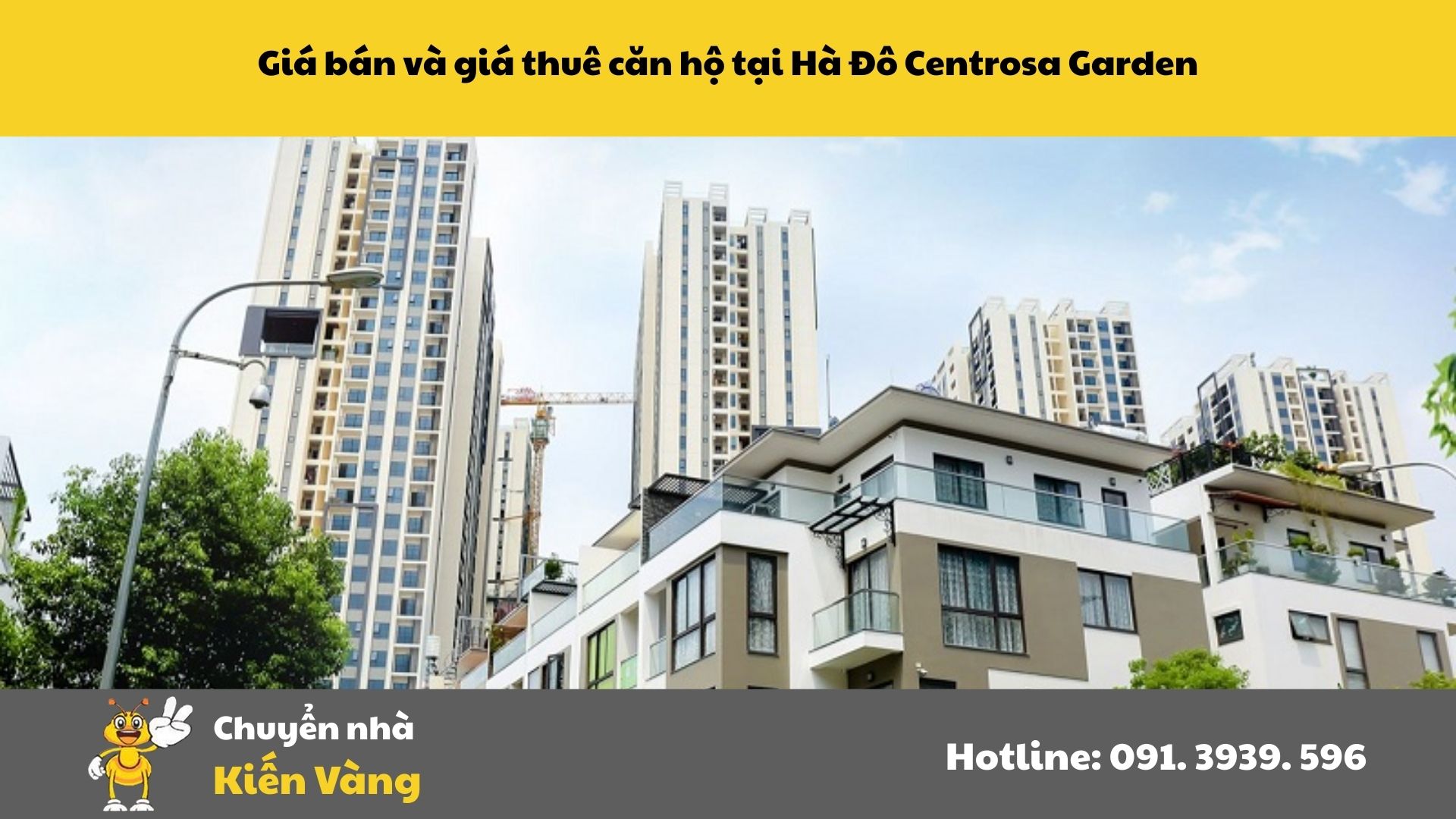 Giá bán và giá thuê căn hộ tại Hà Đô Centrosa Garden