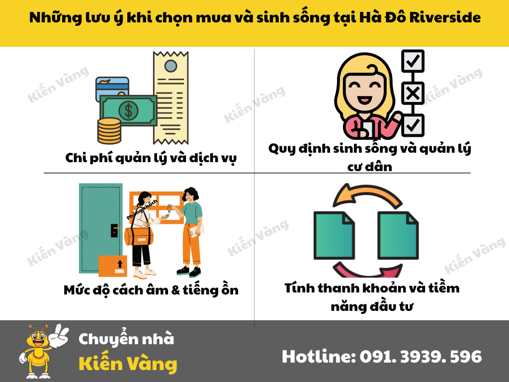 Những lưu ý khi mua và sống tại Hà Đô Riverside