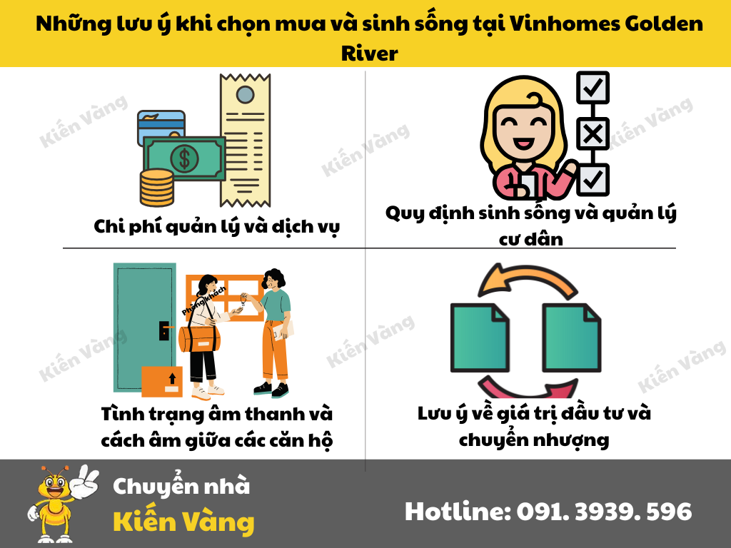 Những lưu ý khi chọn mua và sinh sống tại Vinhomes Golden River