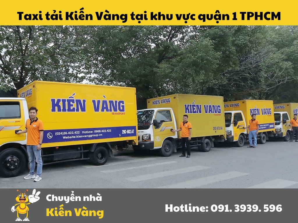 Taxi tải Kiến Vàng tại khu vực quận 1 TPHCM