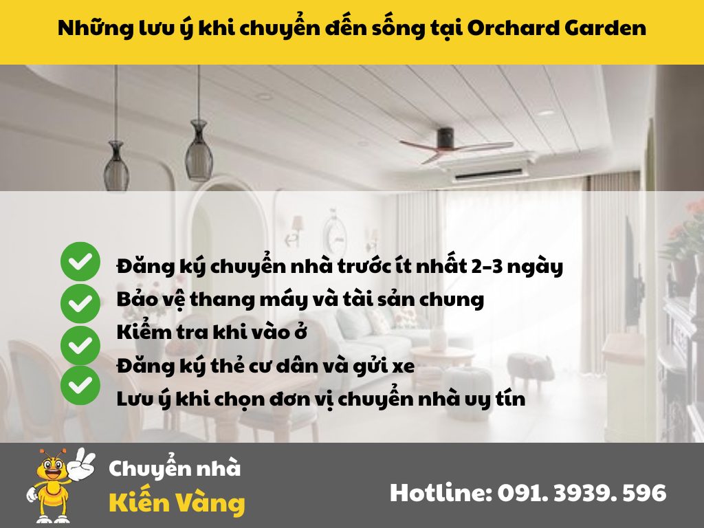 Khám phá Orchard Garden: Không gian sống xanh giữa lòng Phú Nhuận 5 Những lưu ý khi chuyển đến sống tại Orchard Garden