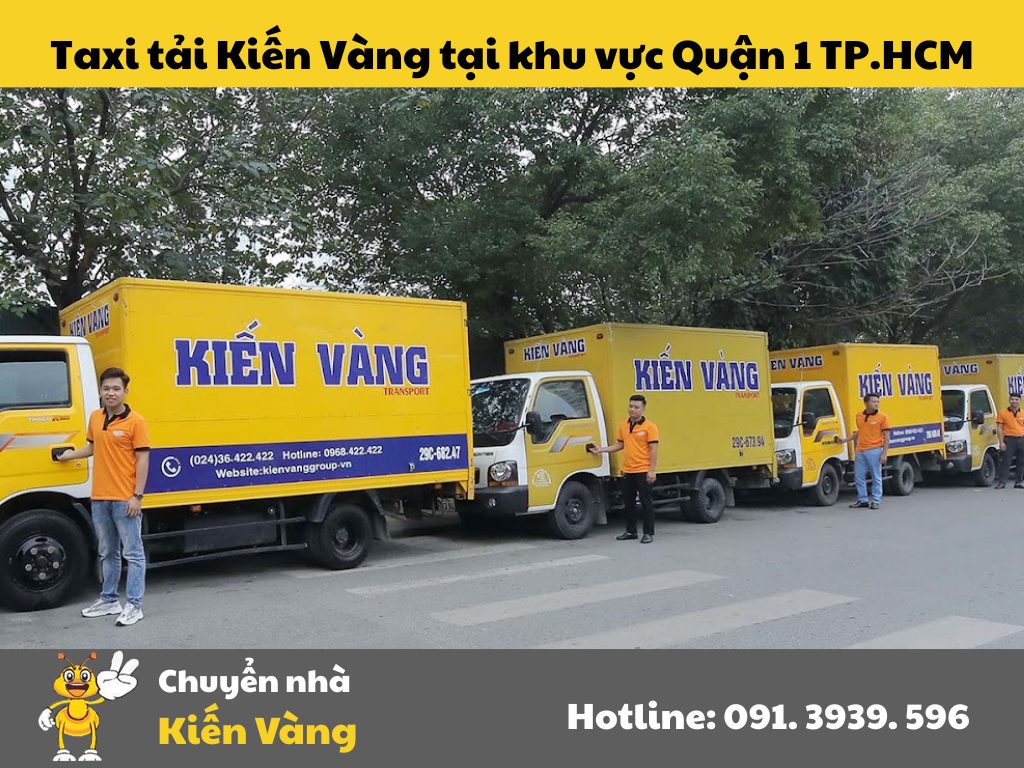 Taxi tải Kiến Vàng tại khu vực Quận 1 TP.HCM