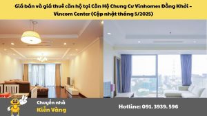 Căn hộ chung cư Vinhomes Đồng Khởi Quận 1 2 Giá bán và giá thuê căn hộ tại Căn Hộ Chung Cư Vinhomes Đồng Khởi – Vincom Center (Cập nhật tháng 5/2025)
