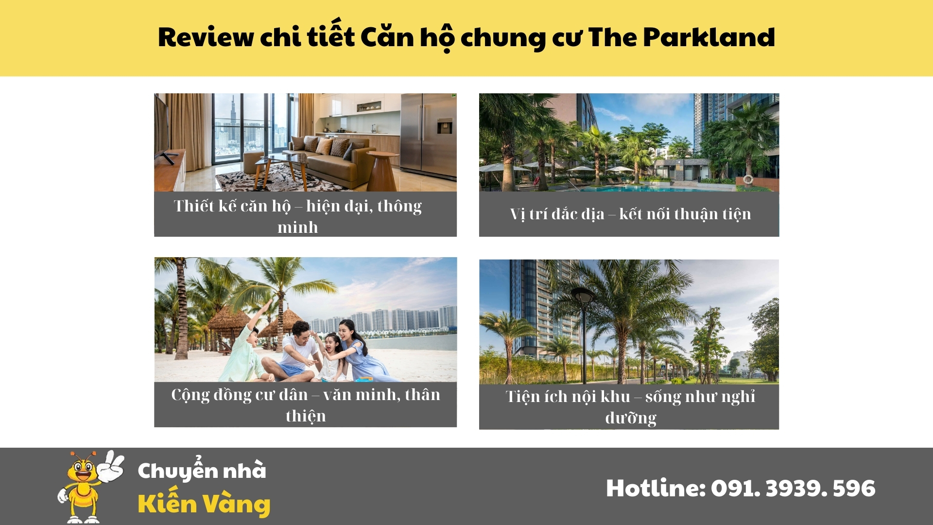 Review chi tiết về Căn hộ chung cư The Parkland