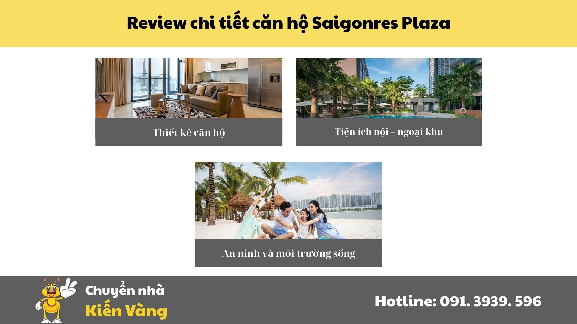 Review chi tiết Căn hộ chung cư Saigonres Plaza