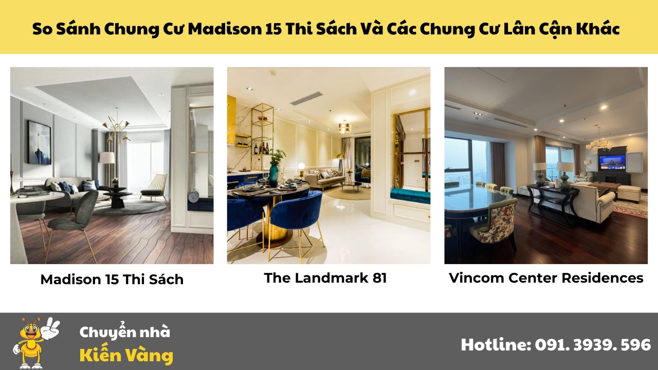 So Sánh Chung Cư Madison 15 Thi Sách Và Các Chung Cư Lân Cận Khác