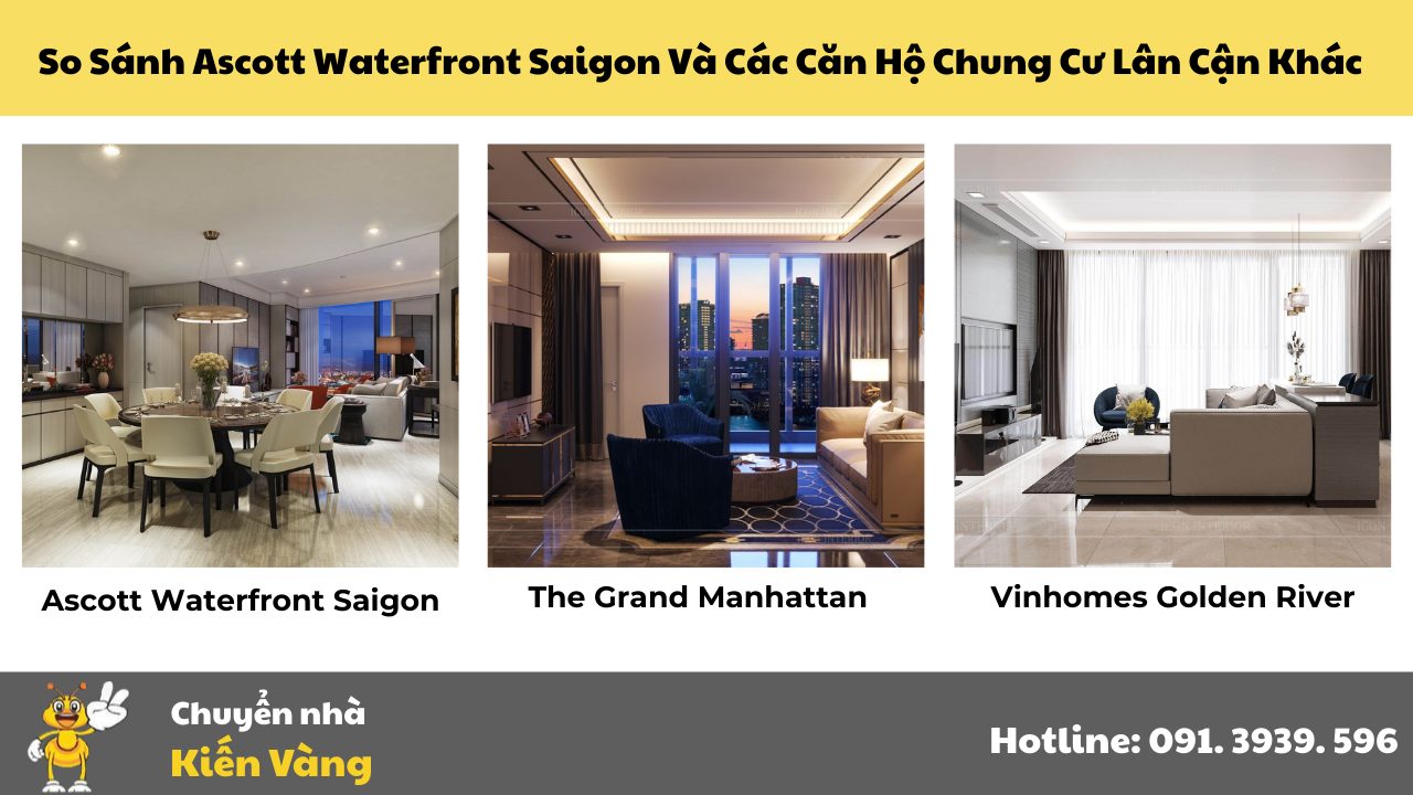 So Sánh Ascott Waterfront Saigon Và Các Căn Hộ Chung Cư Lân Cận Khác