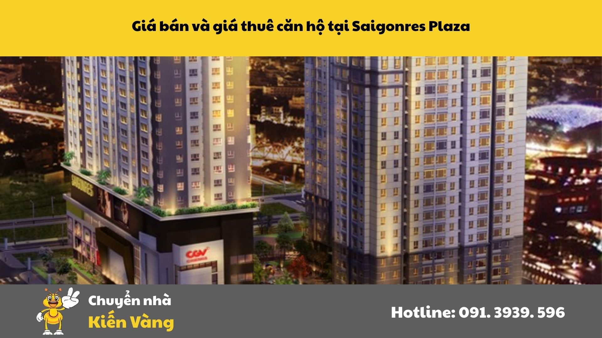 Giá bán và giá thuê tại Căn hộ chung cư Saigonres Plaza