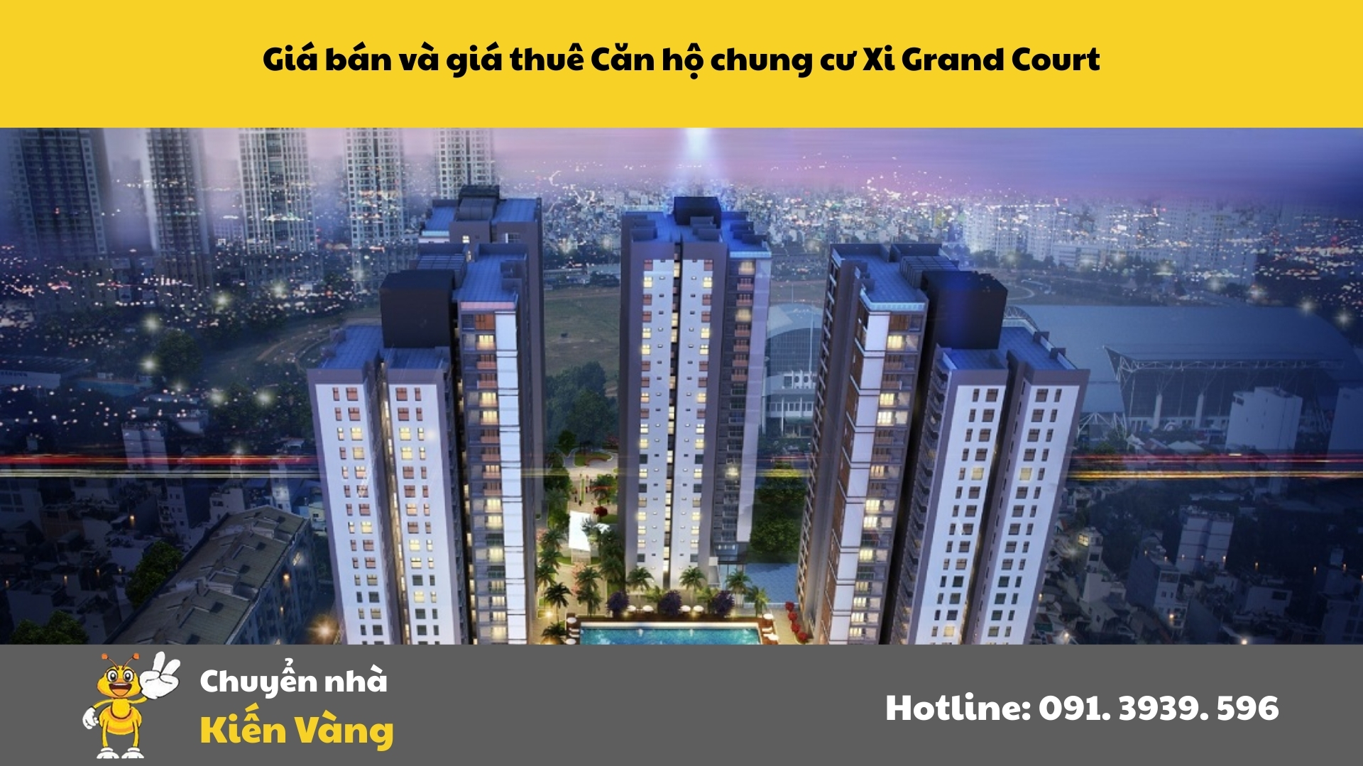 Giá bán và giá thuê căn hộ tại Xi Grand Court
