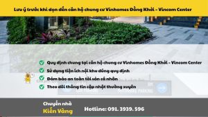 Căn hộ chung cư Vinhomes Đồng Khởi Quận 1 4 Lưu ý trước khi dọn đến căn hộ chung cư Vinhomes Đồng Khởi – Vincom Center