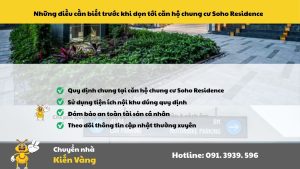 Căn hộ chung cư Soho Residence Quận 1 4 Những điều cần biết trước khi dọn tới căn hộ chung cư Soho Residence