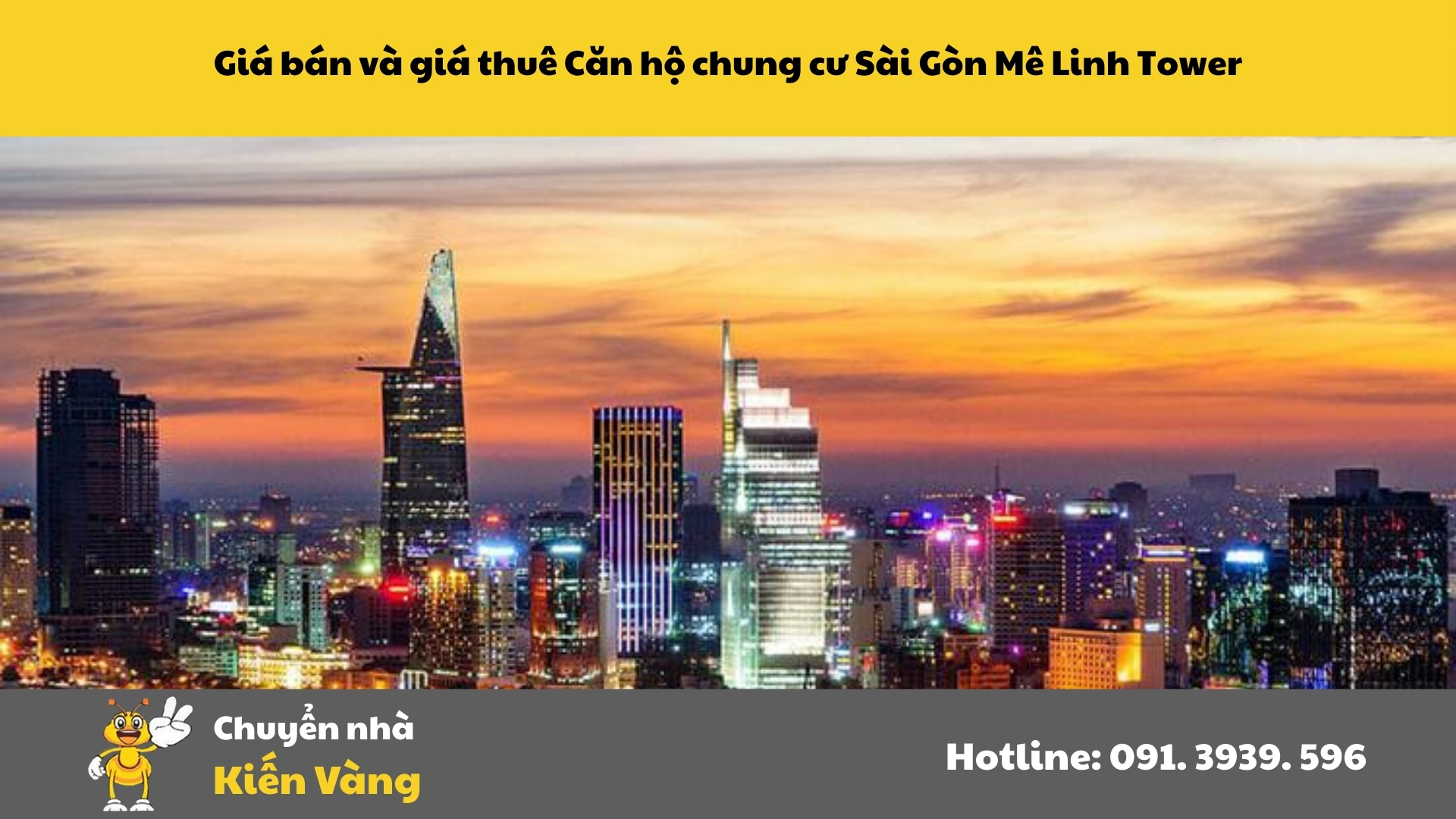 Giá bán và giá thuê Căn hộ chung cư Sài Gòn Mê Linh Tower
