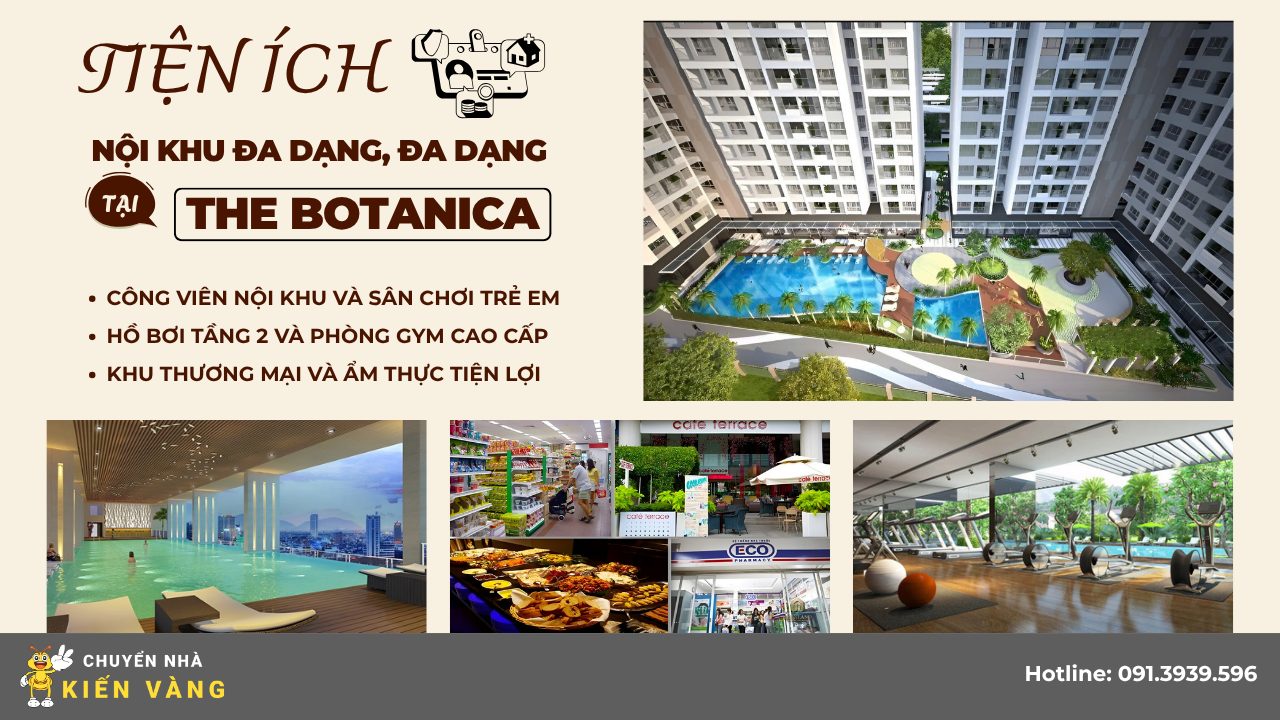 Tiện ích nội khu đa dạng, hiện đại tại The Botanica