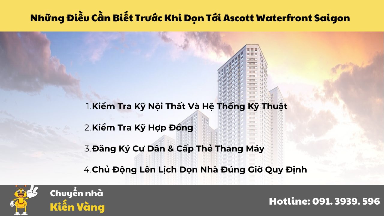 Những Điều Cần Biết Trước Khi Dọn Tới Ascott Waterfront Saigon