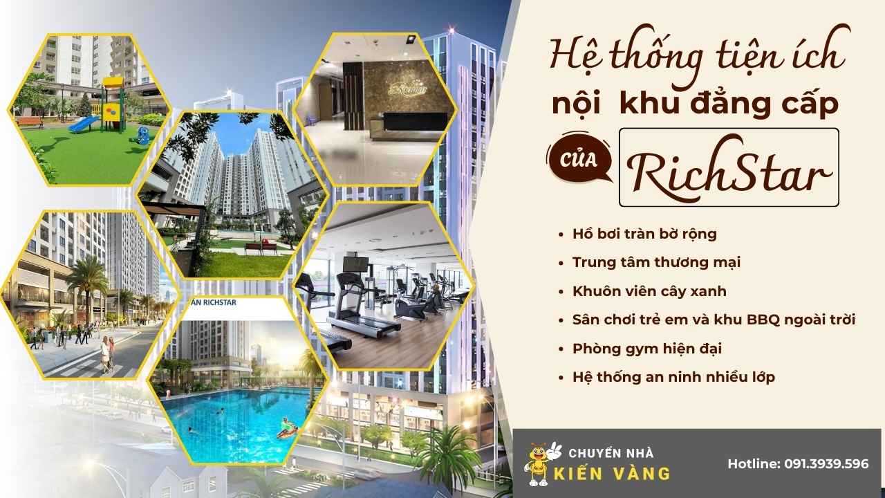Hệ thống tiện ích nội khu tại RichStar