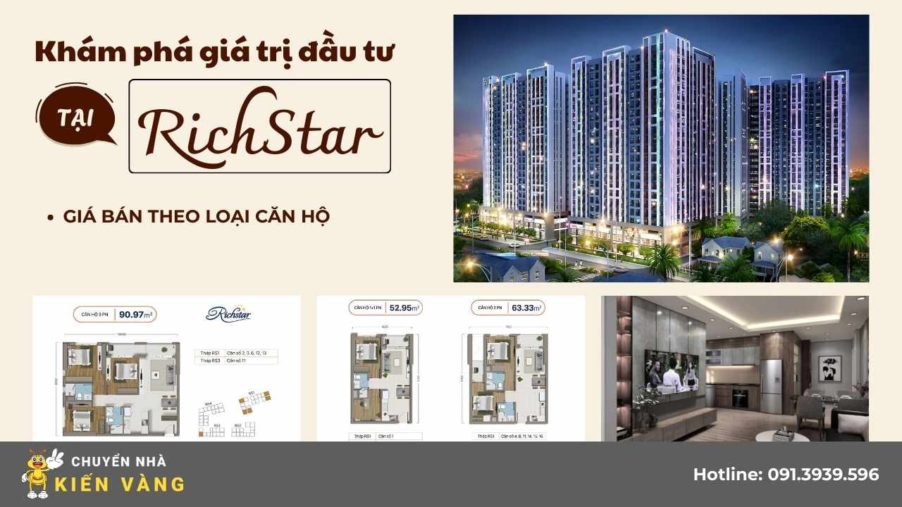 Giá bán và giá cho thuê căn hộ RichStar