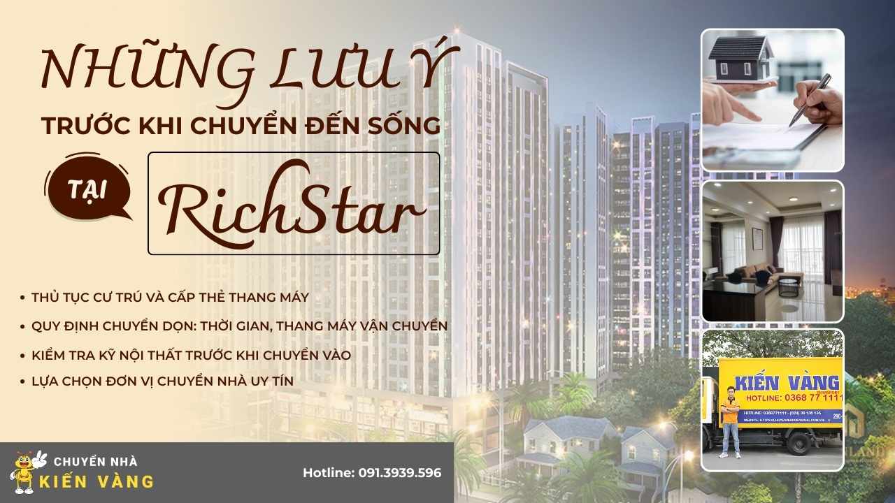 Những lưu ý trước khi chuyển đến sống tại RichStar