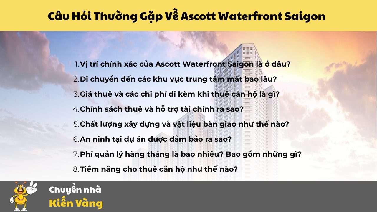 Câu Hỏi Thường Gặp (FAQ) Về Ascott Waterfront Saigon