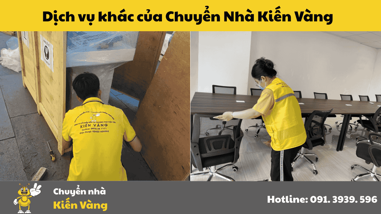 Dịch vụ khác của Chuyển Nhà Kiến Vàng