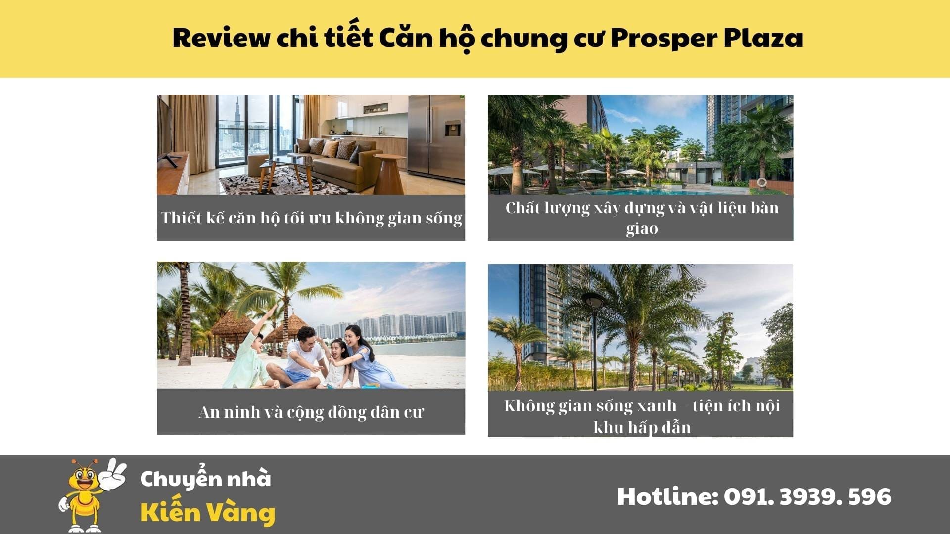 Review chi tiết căn hộ chung cư Prosper Plaza