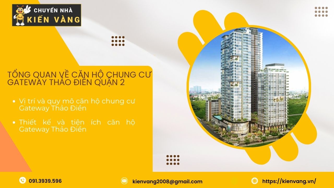 Dịch vụ taxi tải tại căn hộ chung cư Gateway Thảo Điền 1 Tổng quan về căn hộ chung cư Gateway Thảo Điền quận 2