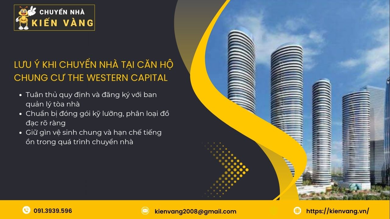 Chuyển nhà trọn gói tại The Western Capital quận 6 2 Lưu ý khi chuyển nhà tại căn hộ chung cư The Western Capital