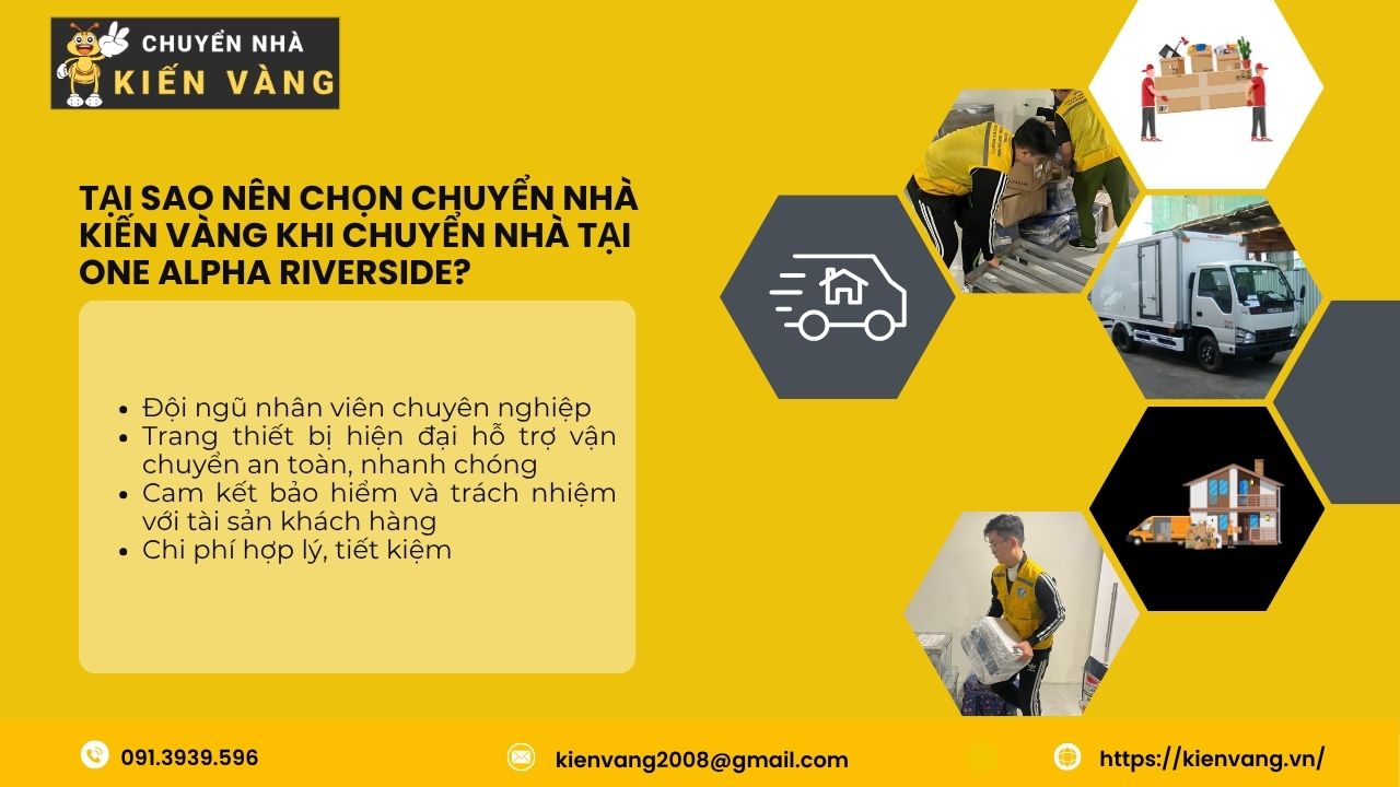 Chuyển nhà trọn gói tại căn hộ One Alpha Riverside quận 1 4 Tại sao nên chọn dịch vụ chuyển nhà trọn gói tại căn hộ One Alpha Riverside của Chuyển Nhà Kiến Vàng