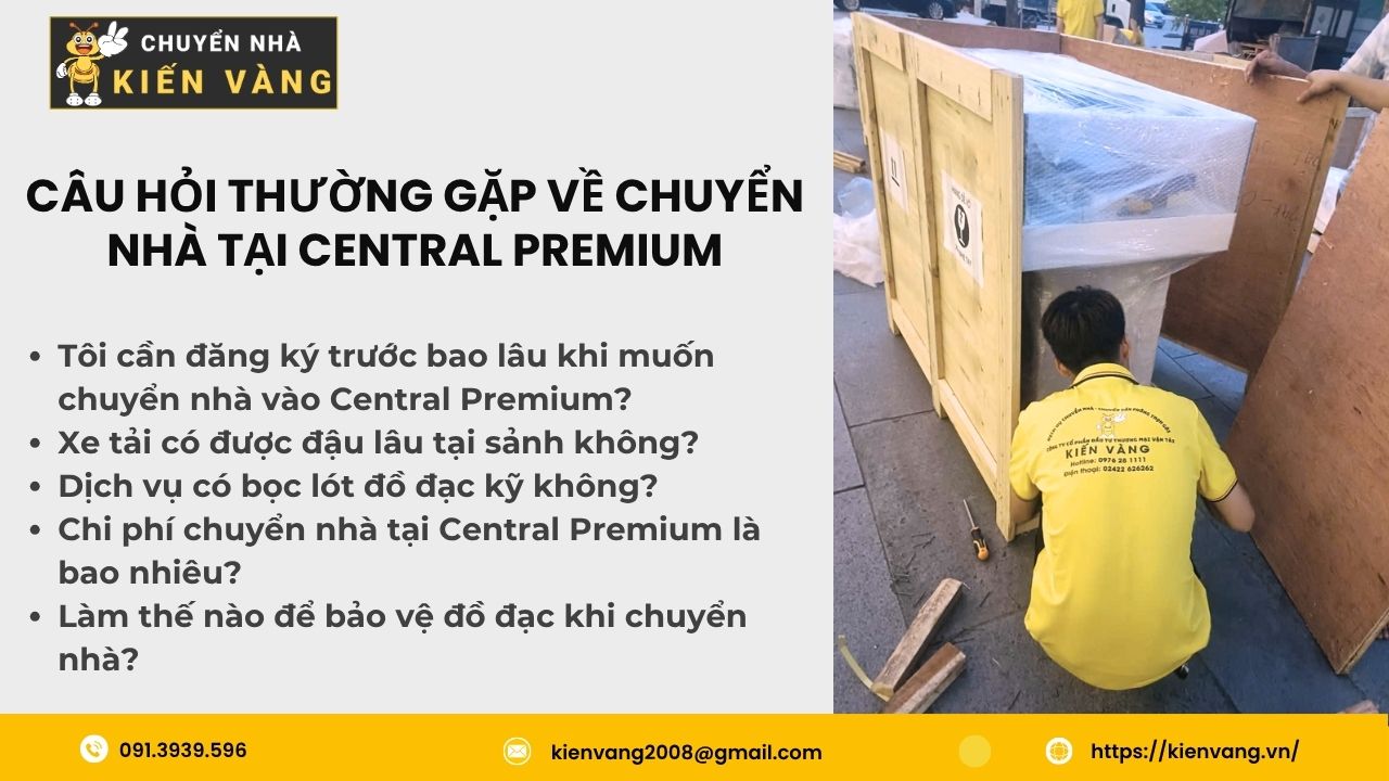 Chuyển nhà trọn gói tại căn hộ Central Premium TPHCM 8 Câu hỏi thường gặp về chuyển nhà tại Central Premium