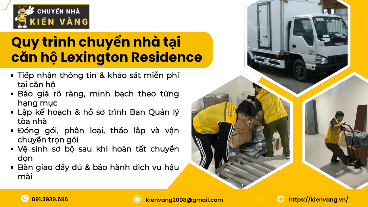 Chuyển nhà trọn gói tại căn hộ chung cư Lexington Residence 4 Chuyển nhà trọn gói tại căn hộ chung cư Lexington Residence