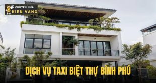 Dịch vụ taxi chuyên nghiệp khu biệt thự Bình Phú