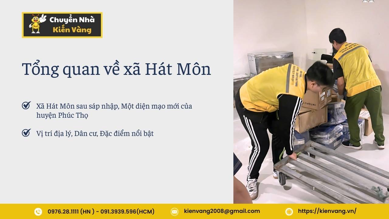 Dịch Vụ Chuyển Nhà Trọn Gói Xã Hát Môn Chuyên Nghiệp 1 Tổng quan về xã Hát Môn