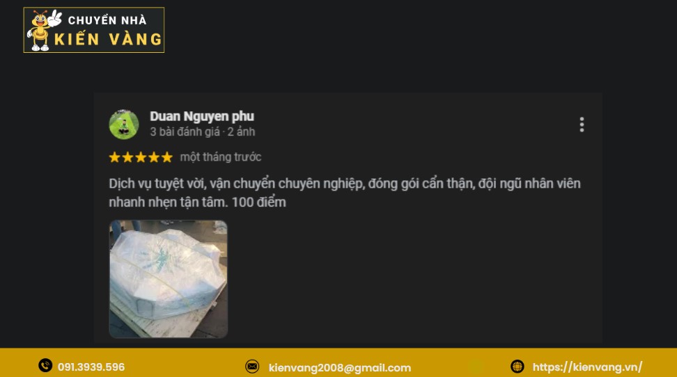 Quy trình vận chuyển nhà Xã Kim Anh tại Chuyển nhà Kiến Vàng