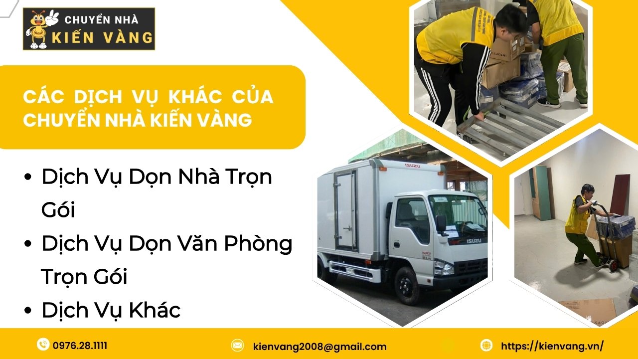 Dịch Vụ Chuyển Nhà Phường Hồng Hà Uy Tín Và Tiết Kiệm 2025 3 Các Dịch Vụ Khác Của Chuyển Nhà Kiến Vàng