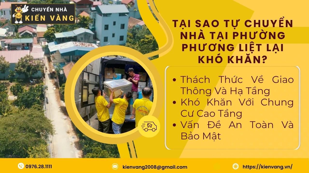 Tại Sao Tự Chuyển Nhà Tại Phường Phương Liệt Lại Khó Khăn?