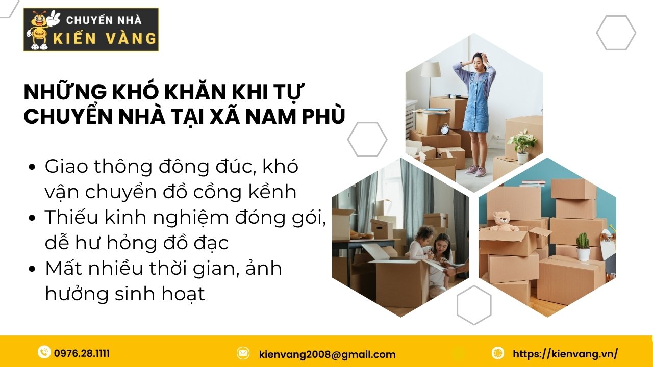 Dịch vụ chuyển nhà trọn gói xã Nam Phù uy tín và nhanh chóng 2 Những khó khăn khi tự chuyển nhà tại xã Nam Phù