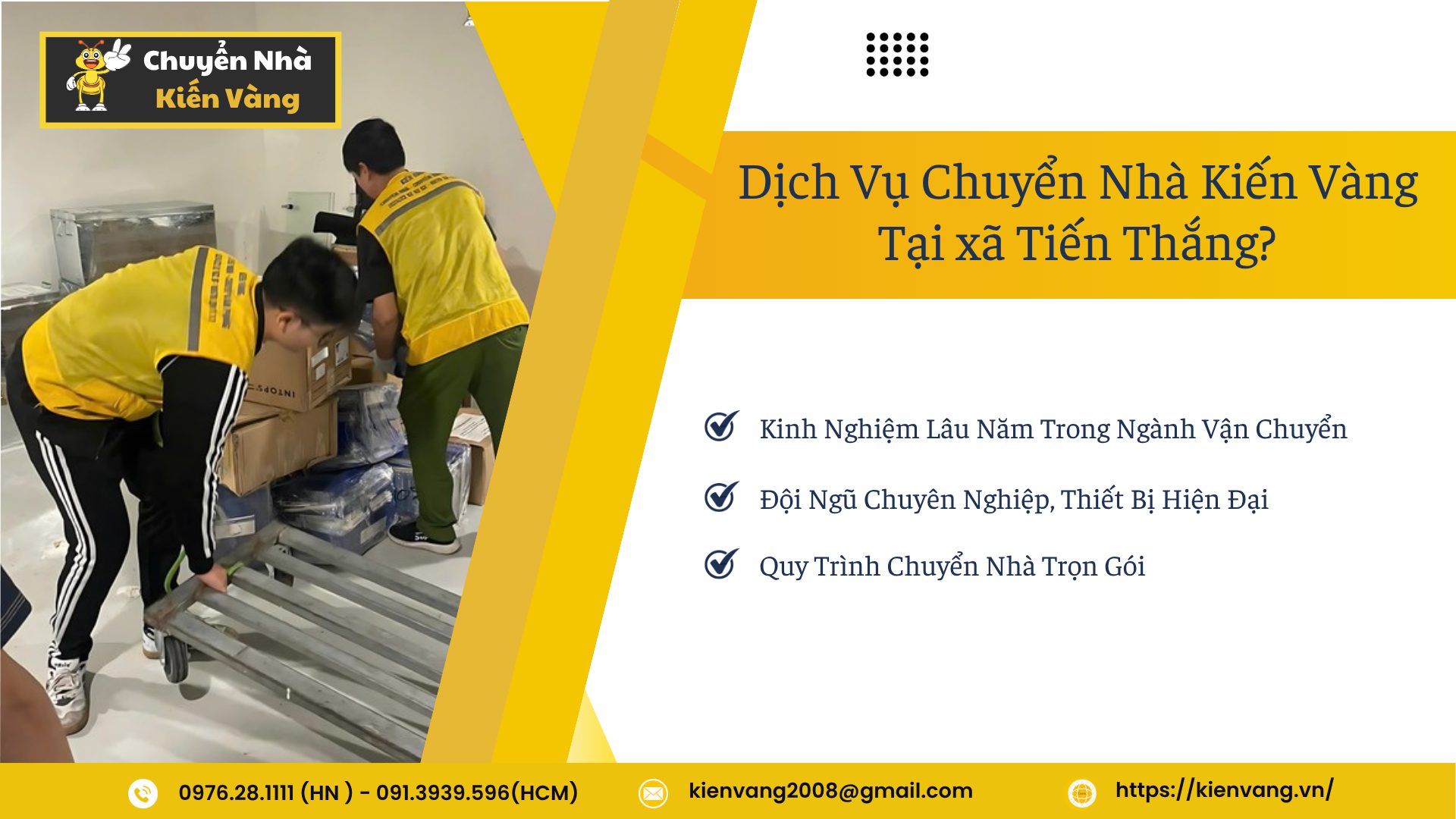 dịch vụ chuyển nhà tại xã Tiến Thắng