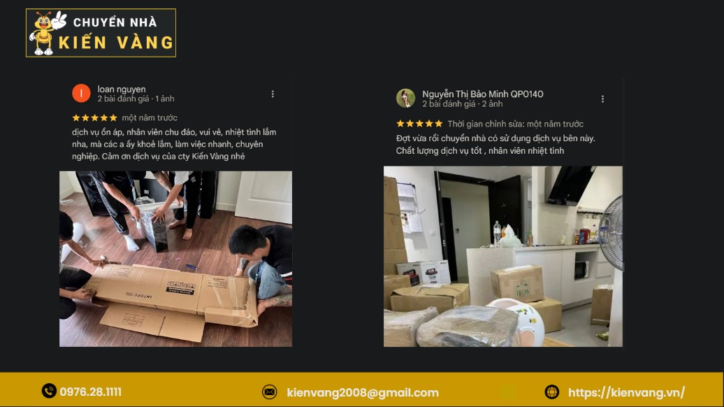 Chuyển Nhà Trọn Gói Tại Phường Hoàng Liệt 6 Review 5 sao từ khách hàng